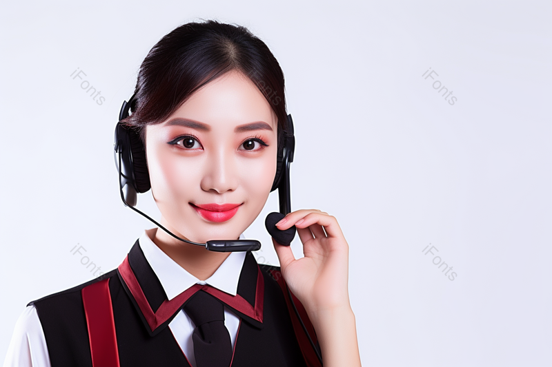 美丽职业美女客服接听电话,高清,摄影图,摄影图片,图片大全,摄影图免费下载